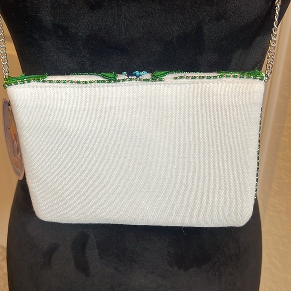 Embroidery and jeweled clutch/crossbody - Picture 4 of 7
